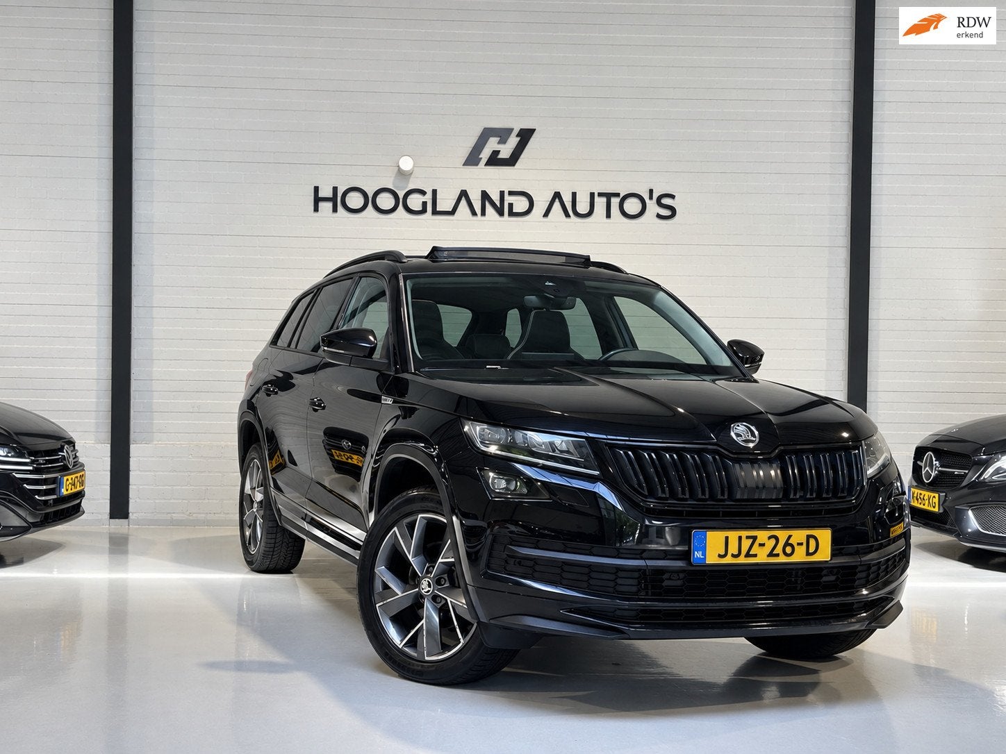 Skoda KODIAQ 1.5 TSI Sportline Business 7p. 2020, Auto's, 4 cilinders, 150 pk, 7 stoelen, Zwart