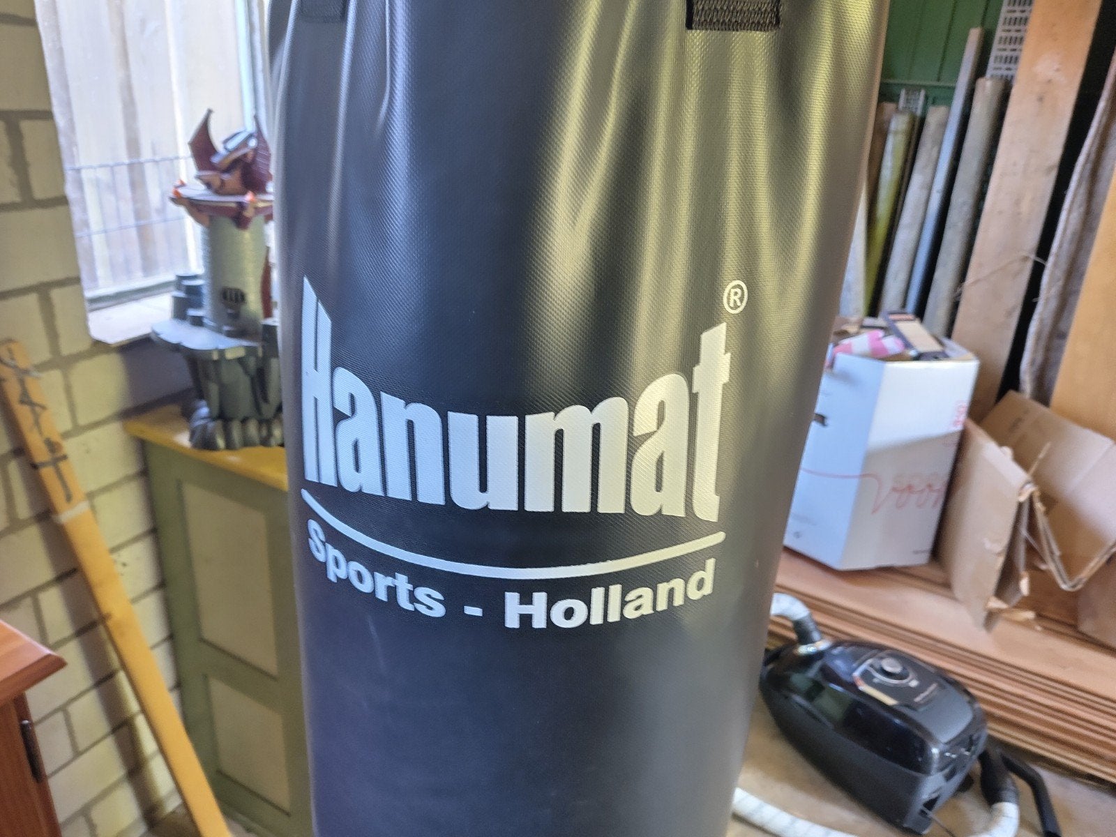 Bokszak Hanumat Sports Holland met bokshandschoenen, Ophalen, Zo goed als nieuw, Bokszak
