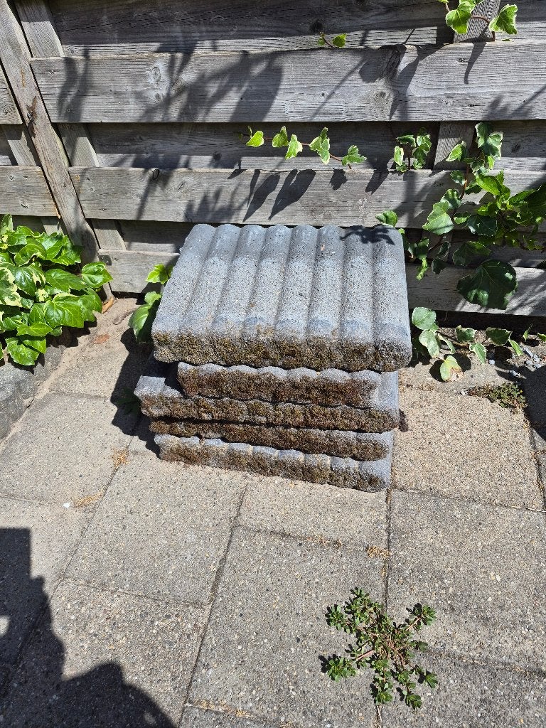 Palissade rondoband antraciet, Tuin en Terras, Bielzen en Borders, Ophalen, Gebruikt, 25 tot 50 cm, Border