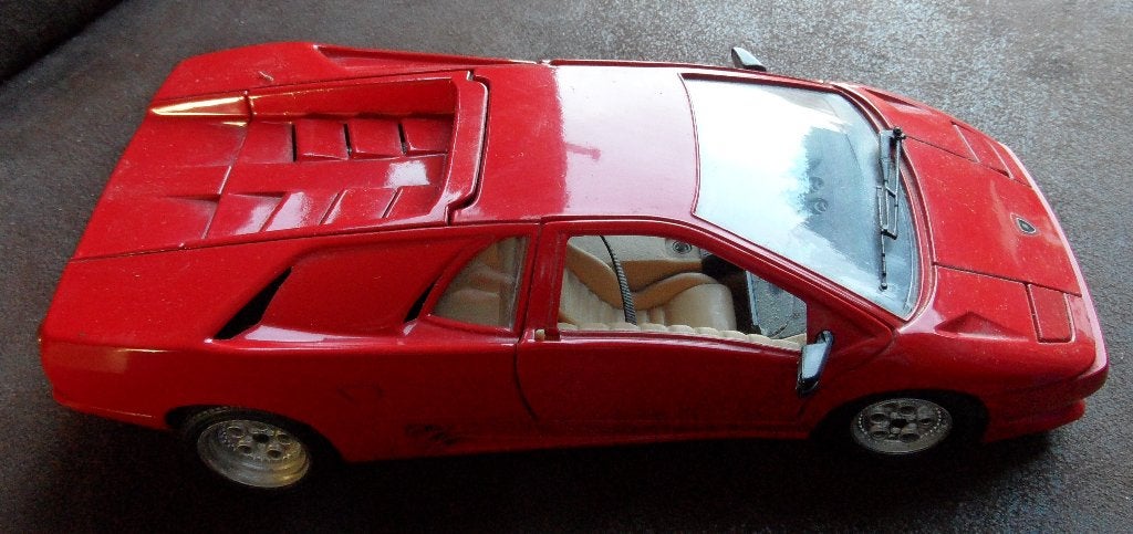 Tonka Polistil modelauto Lamborghini Diablo rood, Hobby en Vrije tijd, Modelauto's | 1:18, Ophalen of Verzenden, Zo goed als nieuw