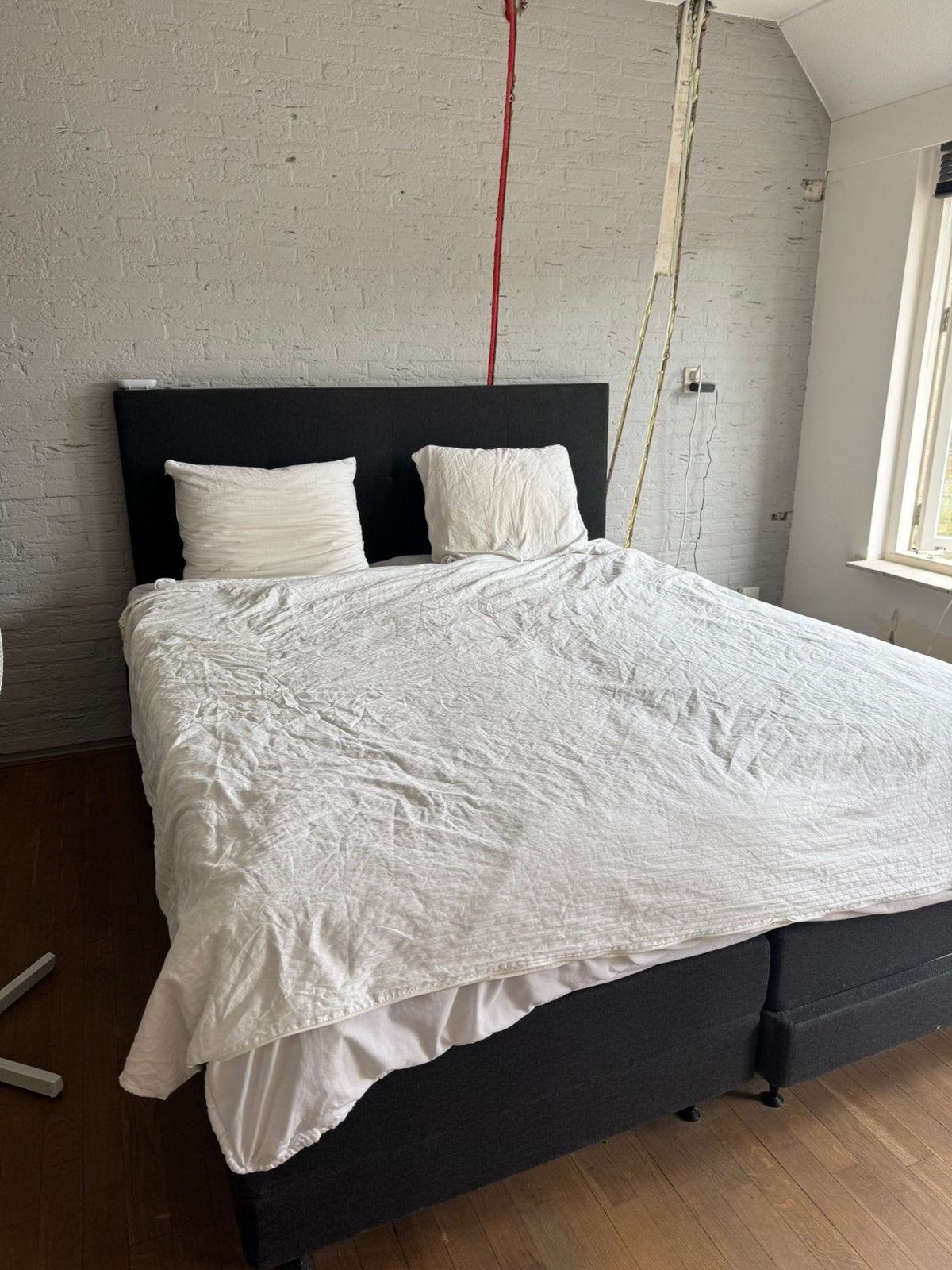 Gratis tweepersoonsbed elektrisch, Ophalen, Blauw, Tweepersoons, Zo goed als nieuw