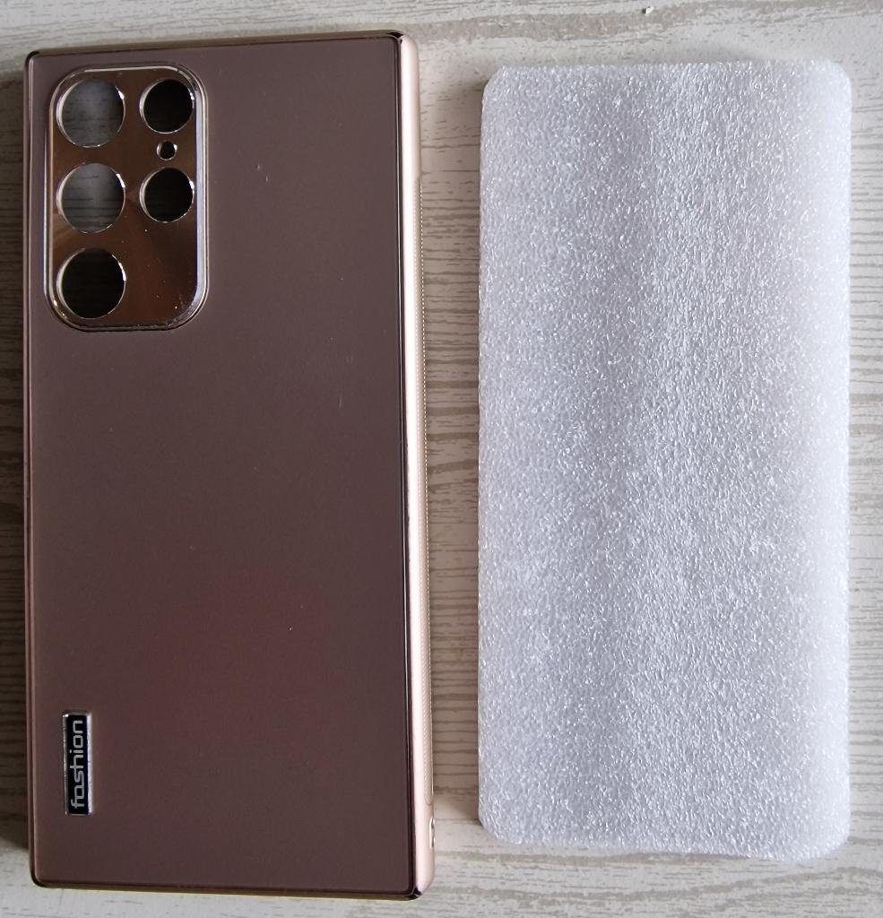 Samsung S22 ultra - Luxe cover (gold) - NIEUW, Ophalen of Verzenden, Nieuw