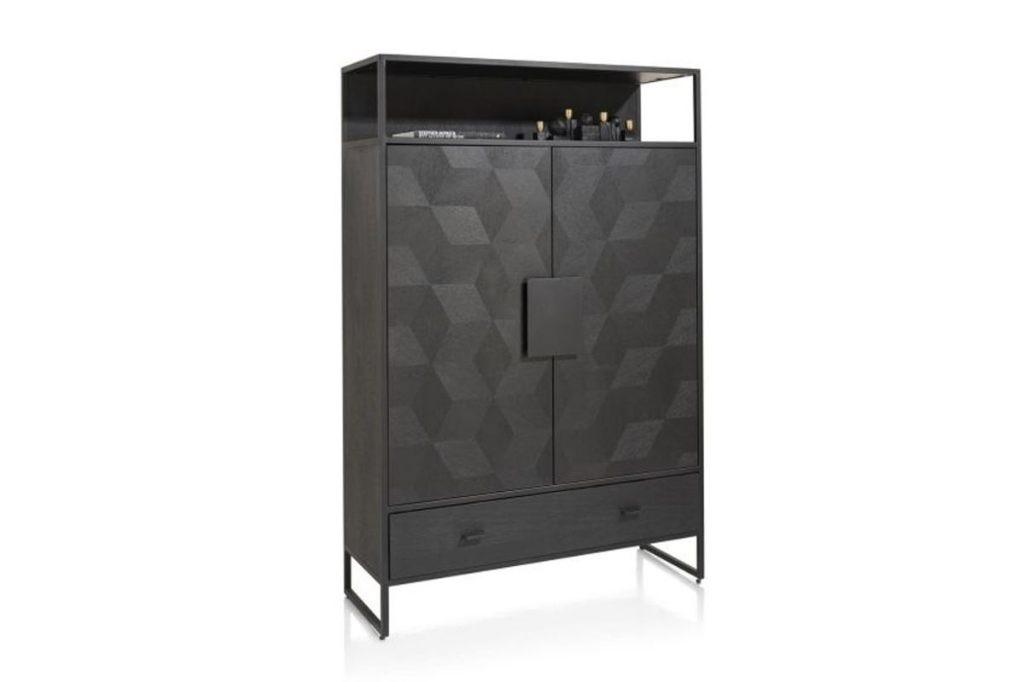 Nieuwe bergkast, 115x42x175 cm, Onyx, Capella Xooon, Huis en Inrichting, Kasten | Wandmeubels, Met deur(en), Nieuw, Minder dan 150 cm