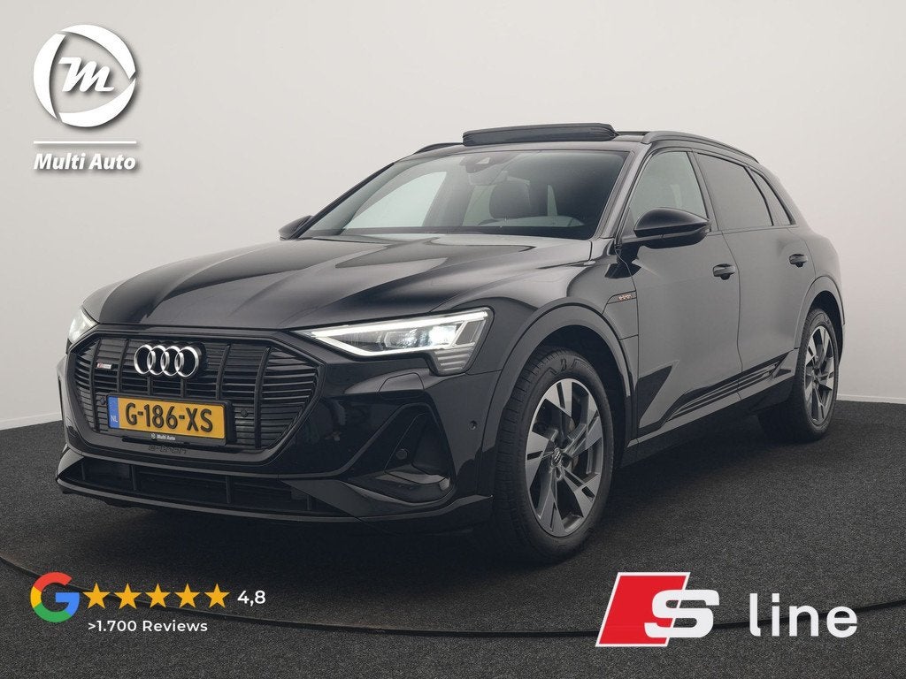 Audi e-tron E-Tron 50 Quattro S Line 71 kWh 313pk | Panodak, Auto's, Audi, Automaat, Zwart, Origineel Nederlands, Vierwielaandrijving