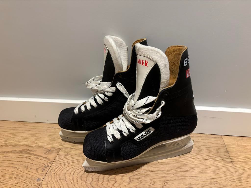 Bauer Premier ijshockeyschaatsen maat 41/42, Sport en Fitness, Schaatsen, Ophalen, Zo goed als nieuw, IJshockeyschaatsen, Bauer