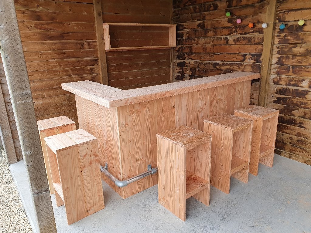 Unieke kwaliteit buitenbar van douglashout in elke maat/vorm, Ophalen, Nieuw