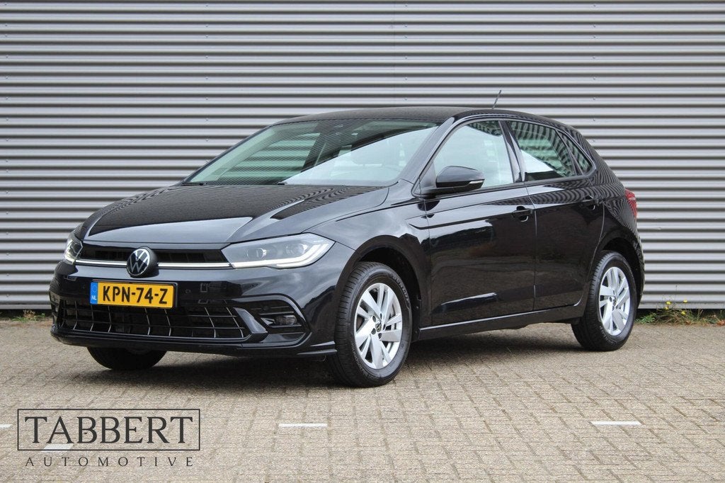 Volkswagen Polo 1.0 TSI Style IQ Light ACC CARPLAY Zwart BTW, Auto's, Voorwielaandrijving, Stof, Gebruikt, 1072 kg