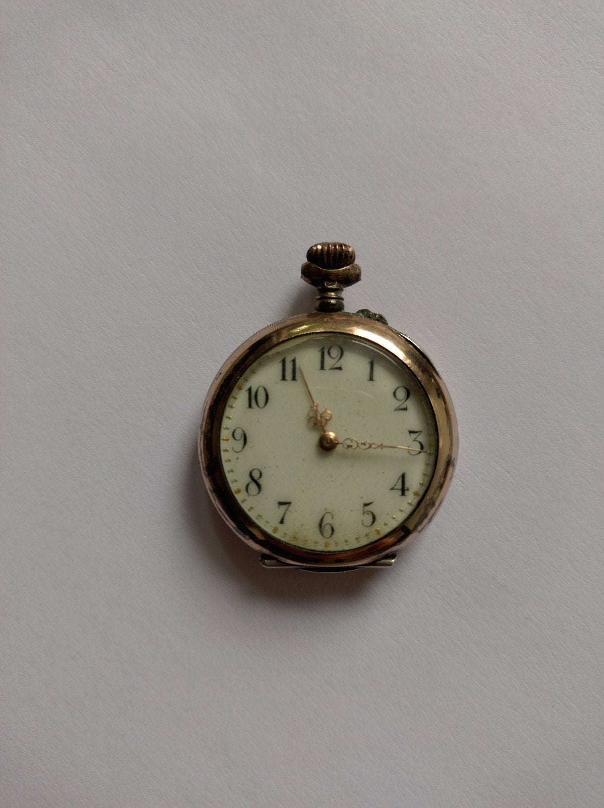 Antiek zilverkleurig zakhorloge in originele doos, Ophalen of Verzenden, Zilver, Overige typen