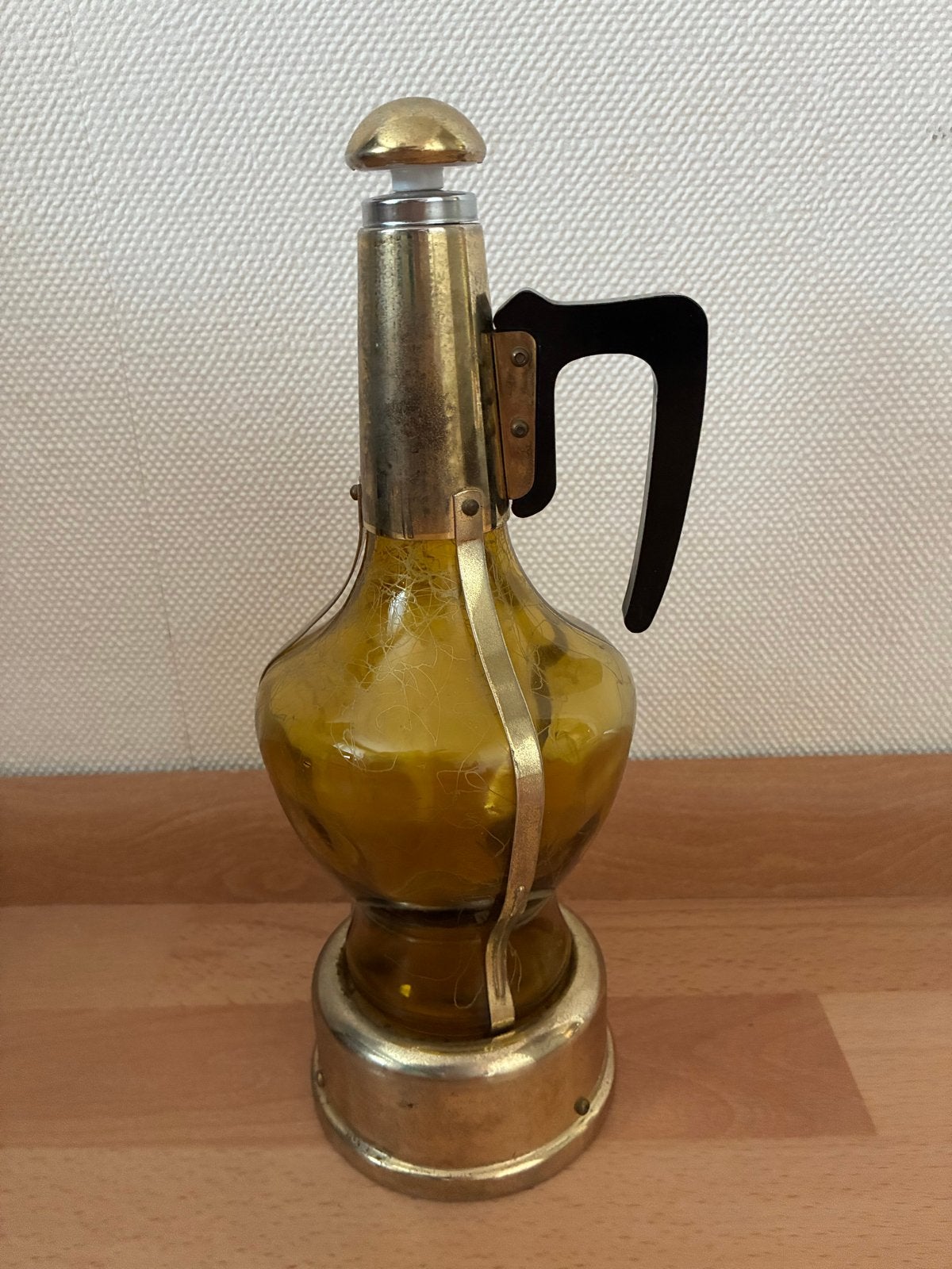 Vintage retro Muziekfles / Likeurfles met Speelwerk - Japan, Ophalen of Verzenden