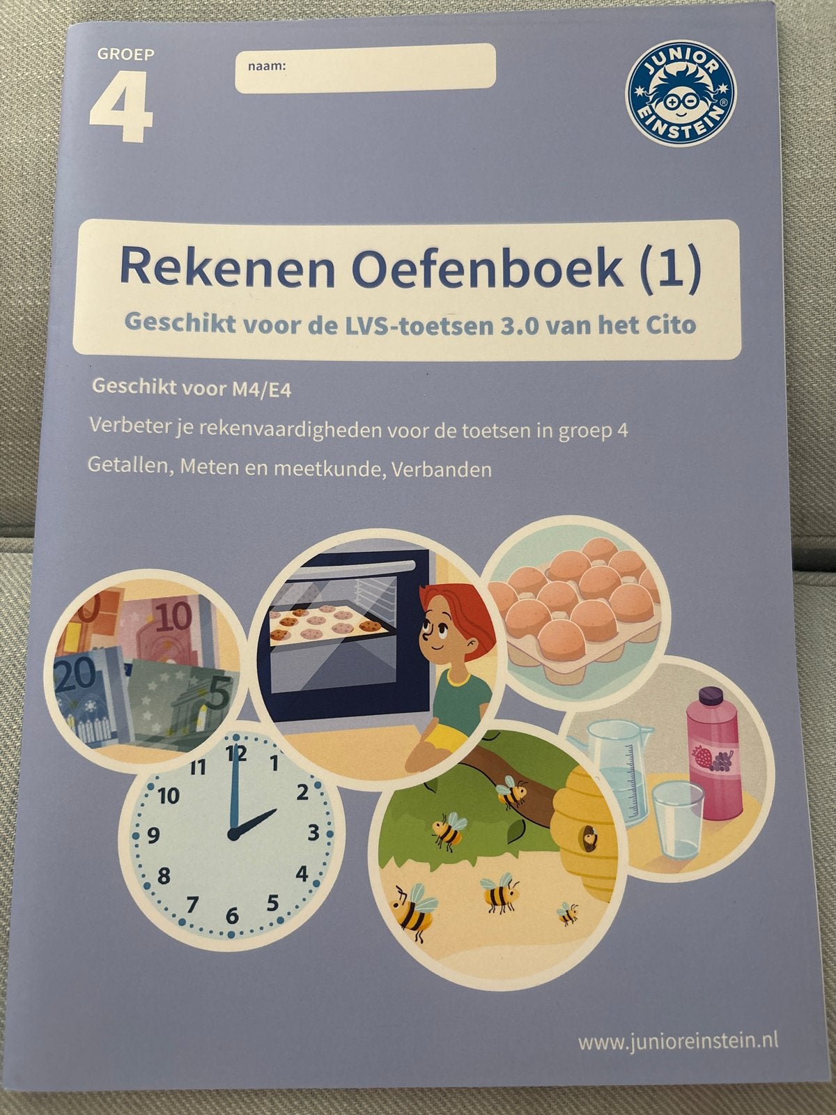 Junior Einstein Rekenen Oefenboek (1) Groep 4 LVS-toetsen, Boeken, Ophalen of Verzenden, Nieuw, Overige niveaus, Wiskunde A