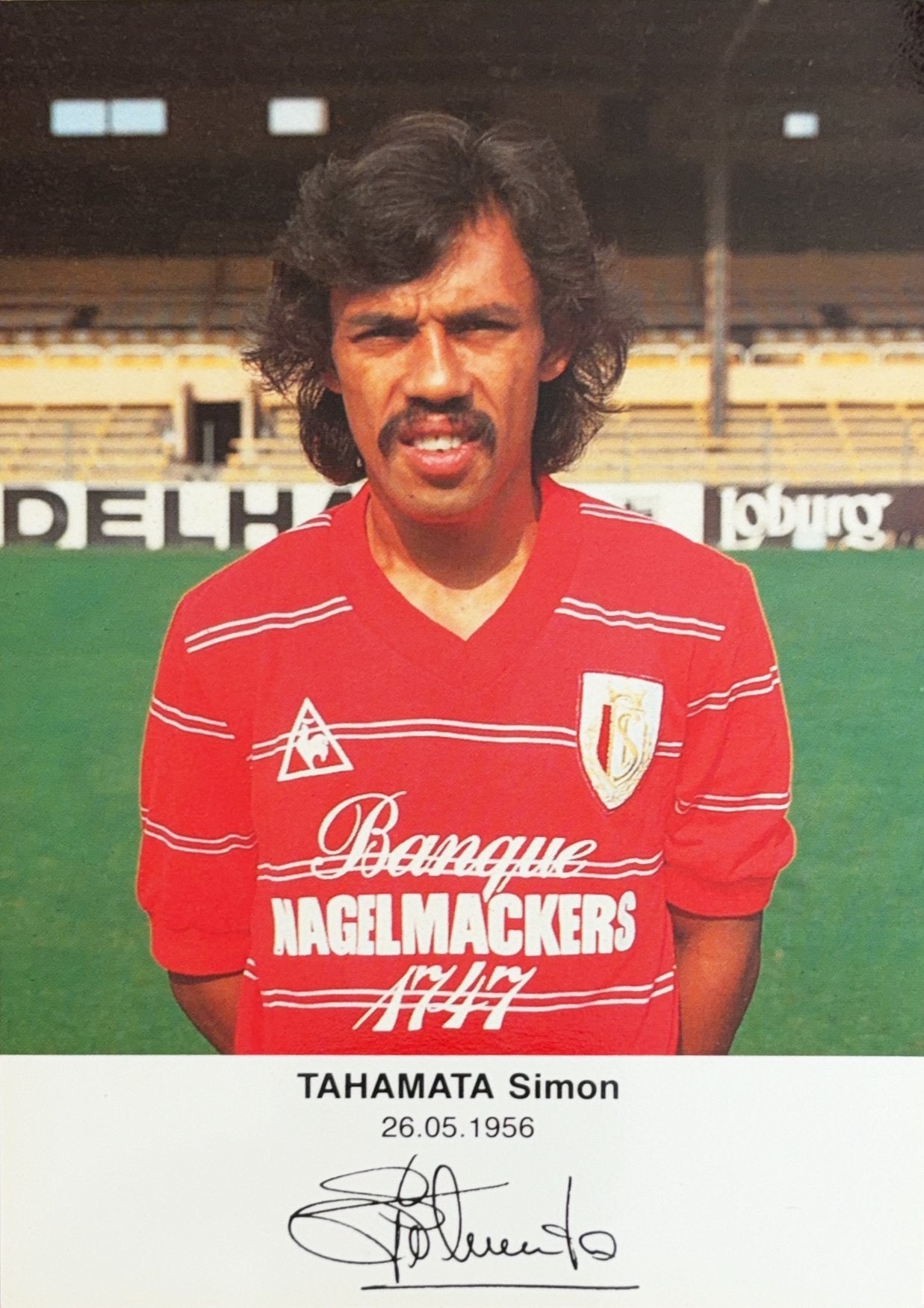 Spelerskaart Simon Tahamata - Standard Luik - seizoen 83/84, Ophalen of Verzenden, Zo goed als nieuw, Ajax, Spelerskaart