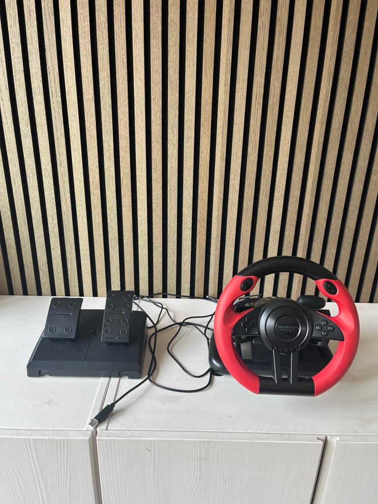 Speedlink Trailblazer racestuur met pedalen, Speedlink, Ophalen of Verzenden, Zo goed als nieuw, Racestuur