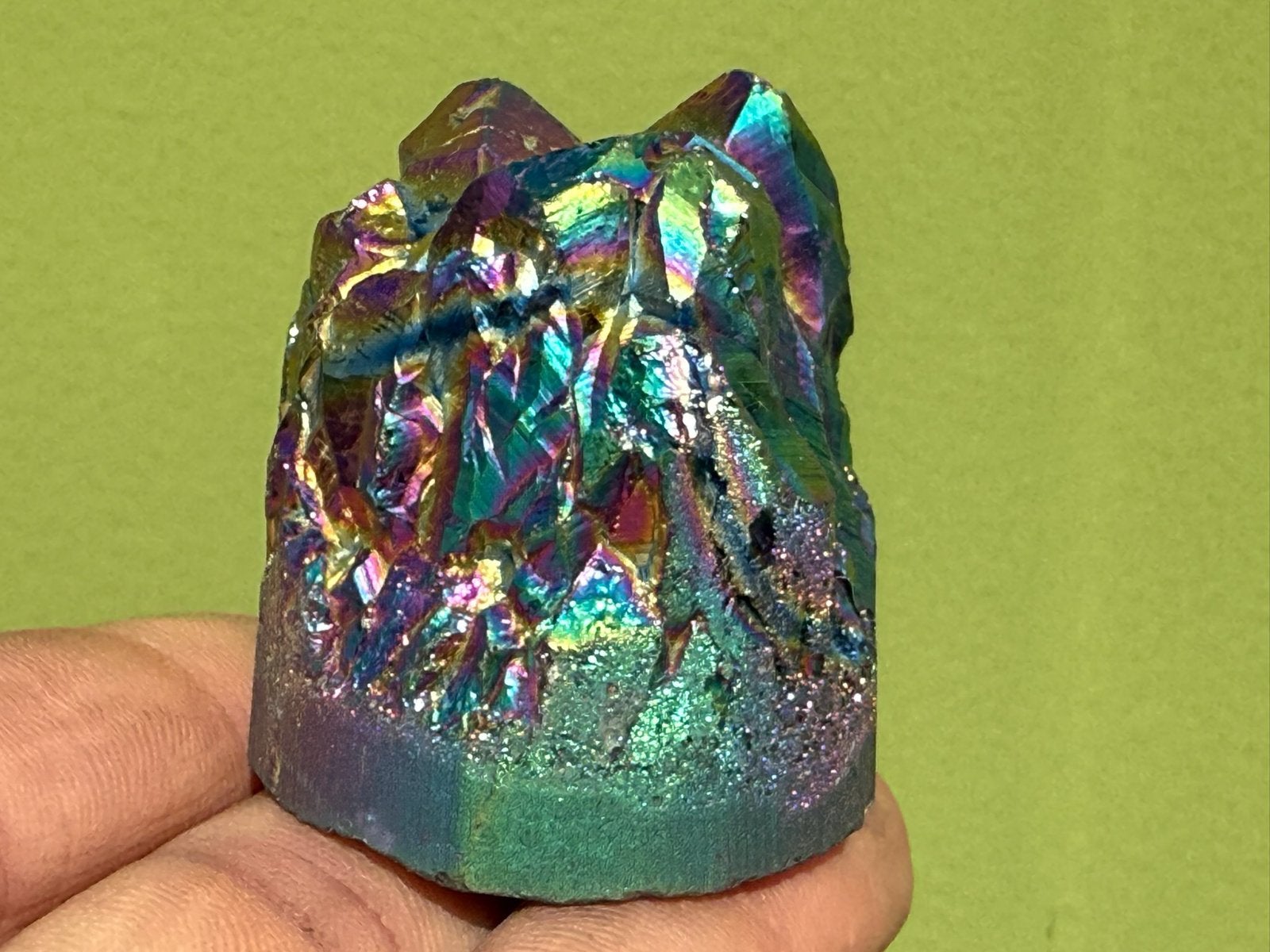 Titanium Aura Kwarts mineralen AB, Ophalen of Verzenden, Mineraal