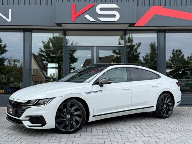 Volkswagen Arteon 2.0 TSI R-Line Pano Virtual Standkachel Ma, Auto's, Volkswagen, Arteon, Zwart, 1984 cc, Startonderbreker