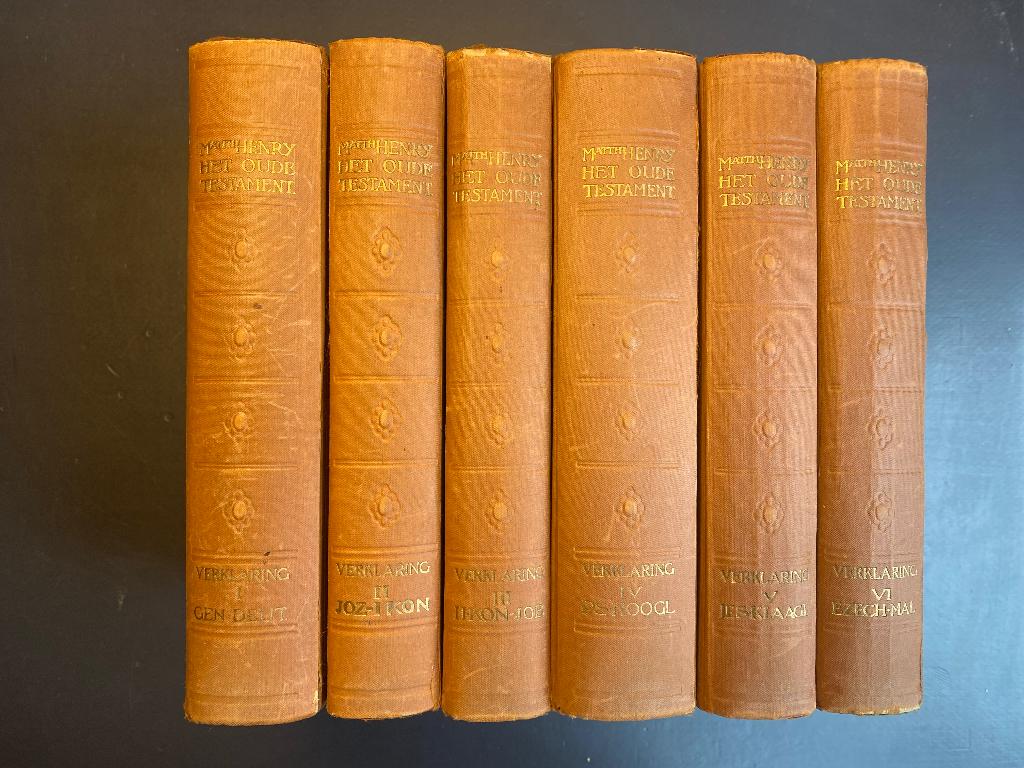 Matthew Henry Verklaring van het Oude Testament 6 delen, Ophalen of Verzenden, Matthew Henry