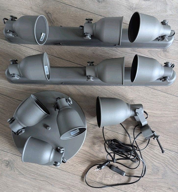 Set Hektar lampen plafondspots en wandspot, Ophalen, Gebruikt, IKEA, Plafondspot of Wandspot