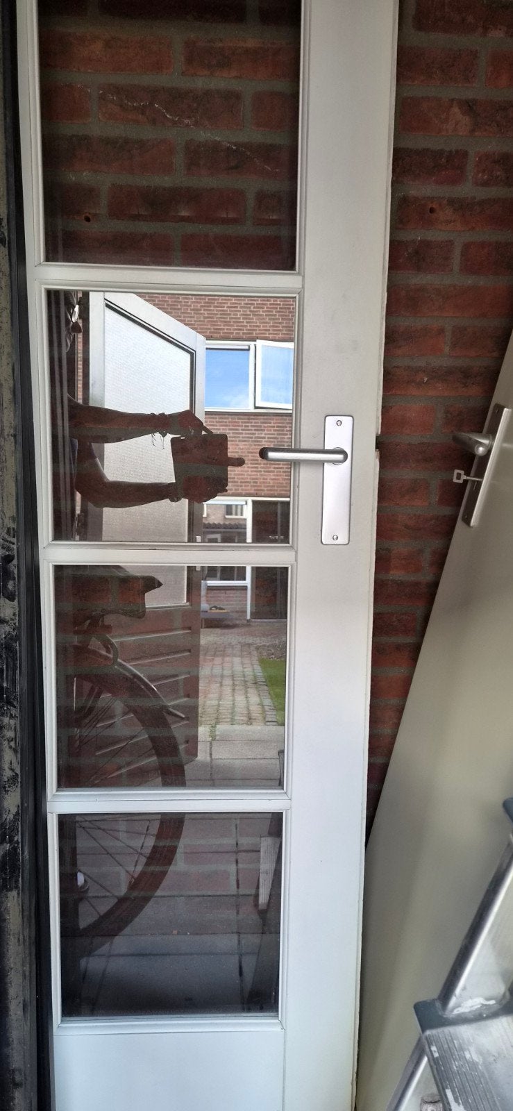 Deur met glaspanelen, Ophalen, Gebruikt, 80 tot 100 cm, Binnendeur