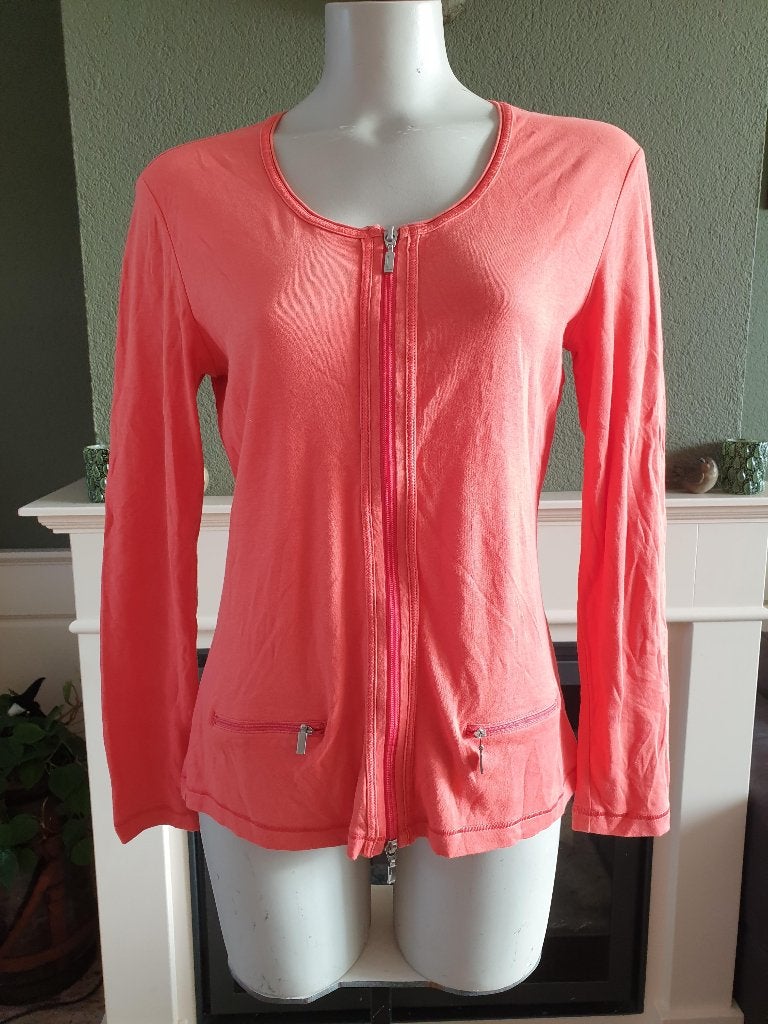 Gerry Weber mooie luchtig oranje vest mt 38 M, Maat 38/40 (M), Verzenden, Oranje, Zo goed als nieuw
