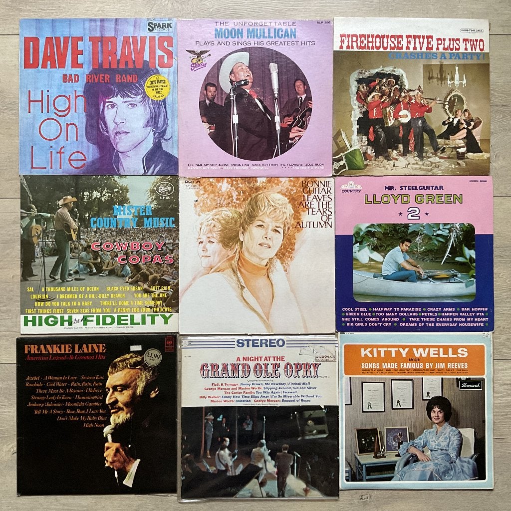 64  Country Lp's, Ophalen, Gebruikt, 12 inch