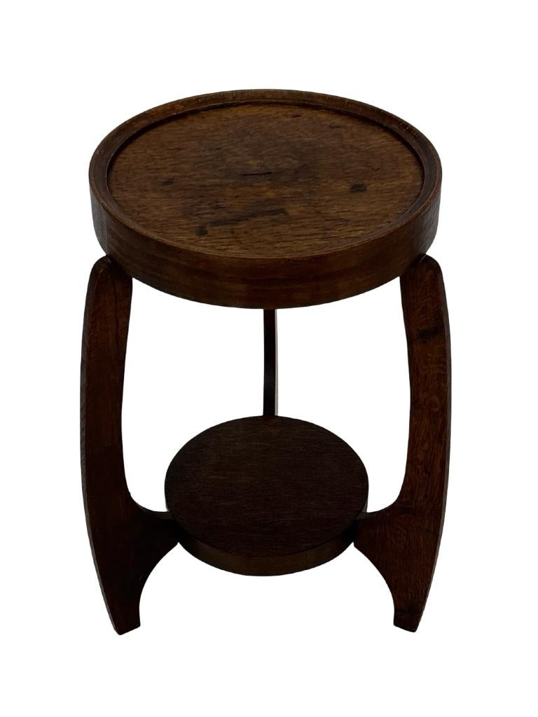 Art Deco Bijzettafel Tafeltje Eiken Minimalistisch Design, Ophalen, Gebruikt, Art Deco, Art Deco