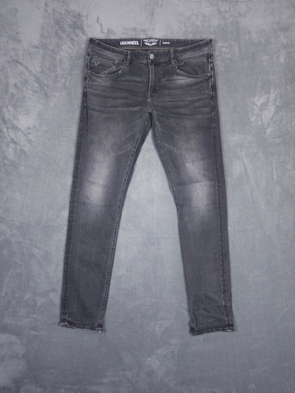 Pme Legend Broek Tailwheel W38 L36 Slim Fit Grijs Pall Mall, W36 - W38 (confectie 52/54), ., Ophalen of Verzenden, Zo goed als nieuw