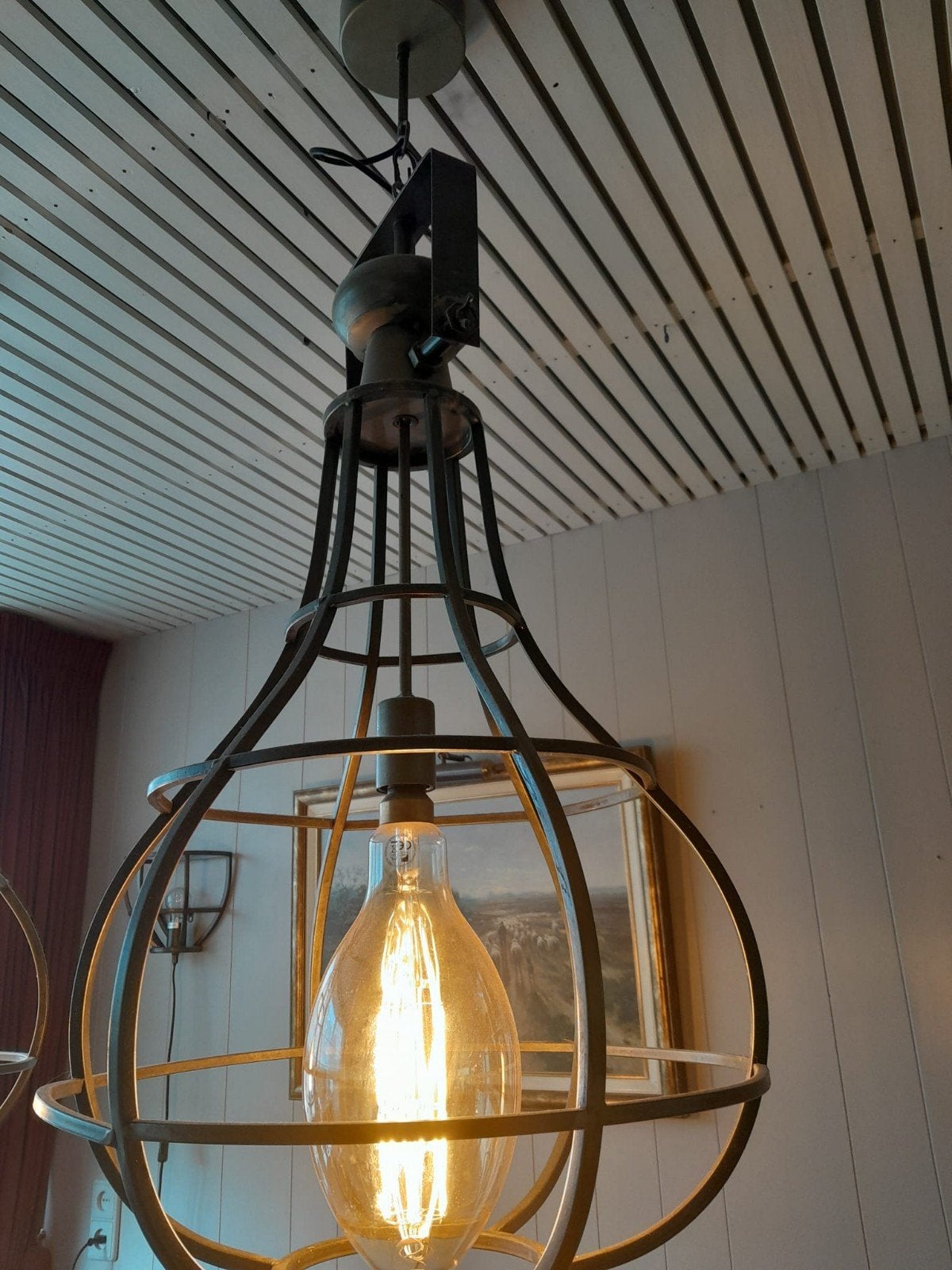 2 Mooie industrie   hanglampen, Ophalen of Verzenden, Zo goed als nieuw