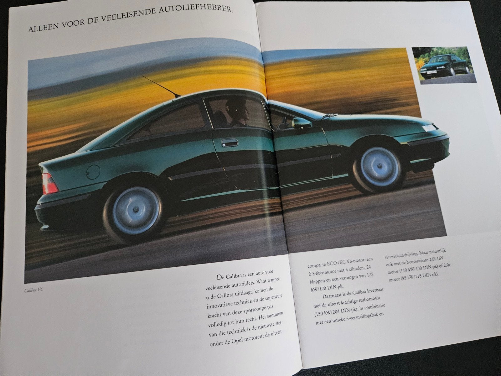 Brochure Opel Calibra 1993, Ophalen of Verzenden, Zo goed als nieuw, Opel