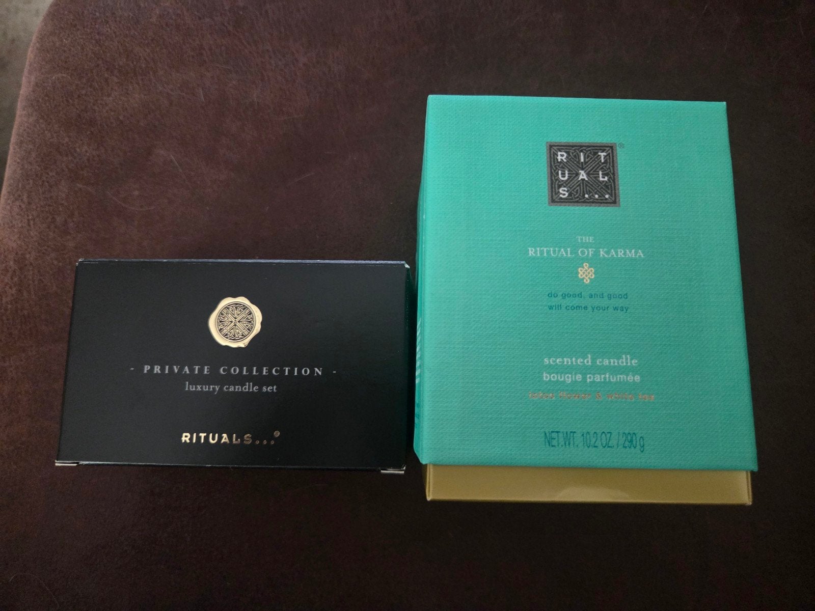 NIEUW RITUALS KAARSEN..karma,2 kleintjes en lege mehr houder, Ophalen of Verzenden, Kaars, Rituals