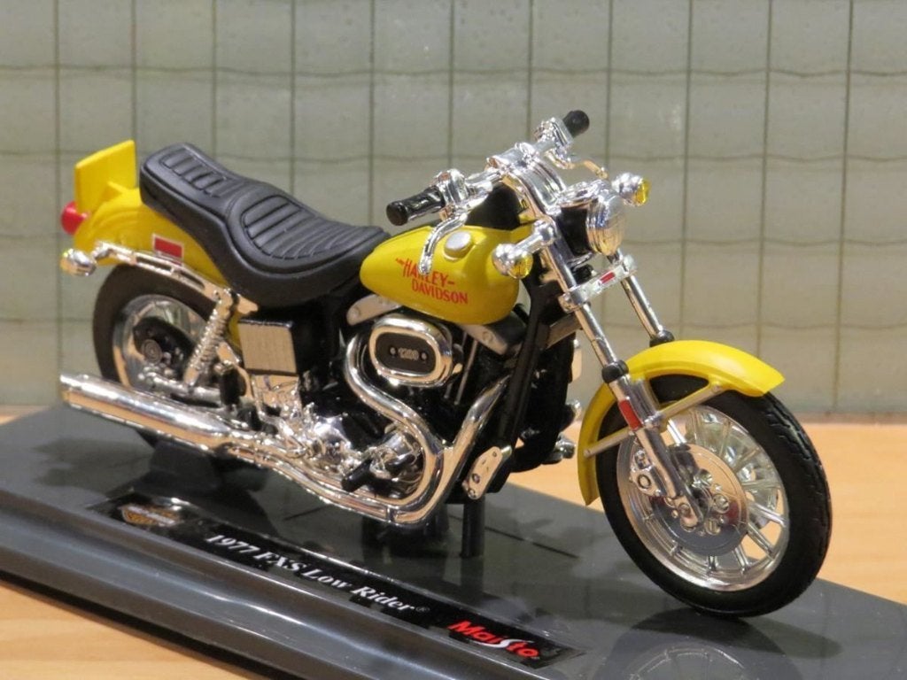 Harley Davidson FXS Low Rider 1977 1:18 (n60), MayCheong, Maisto, Nieuw, Ophalen of Verzenden