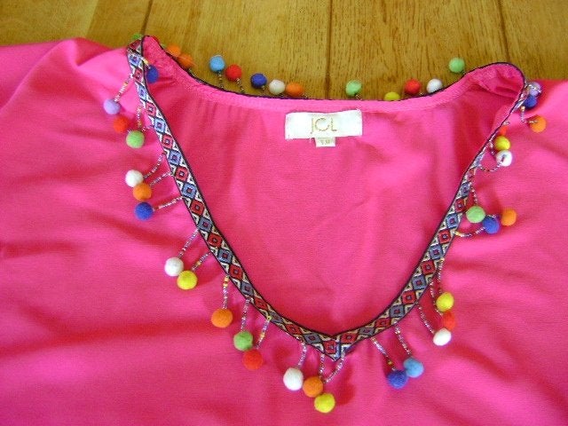 Nieuwe fuchsia JCL strandtuniek/blouse, onesize, Kleding | Dames, Overige typen, Verzenden, Nieuw, JCL