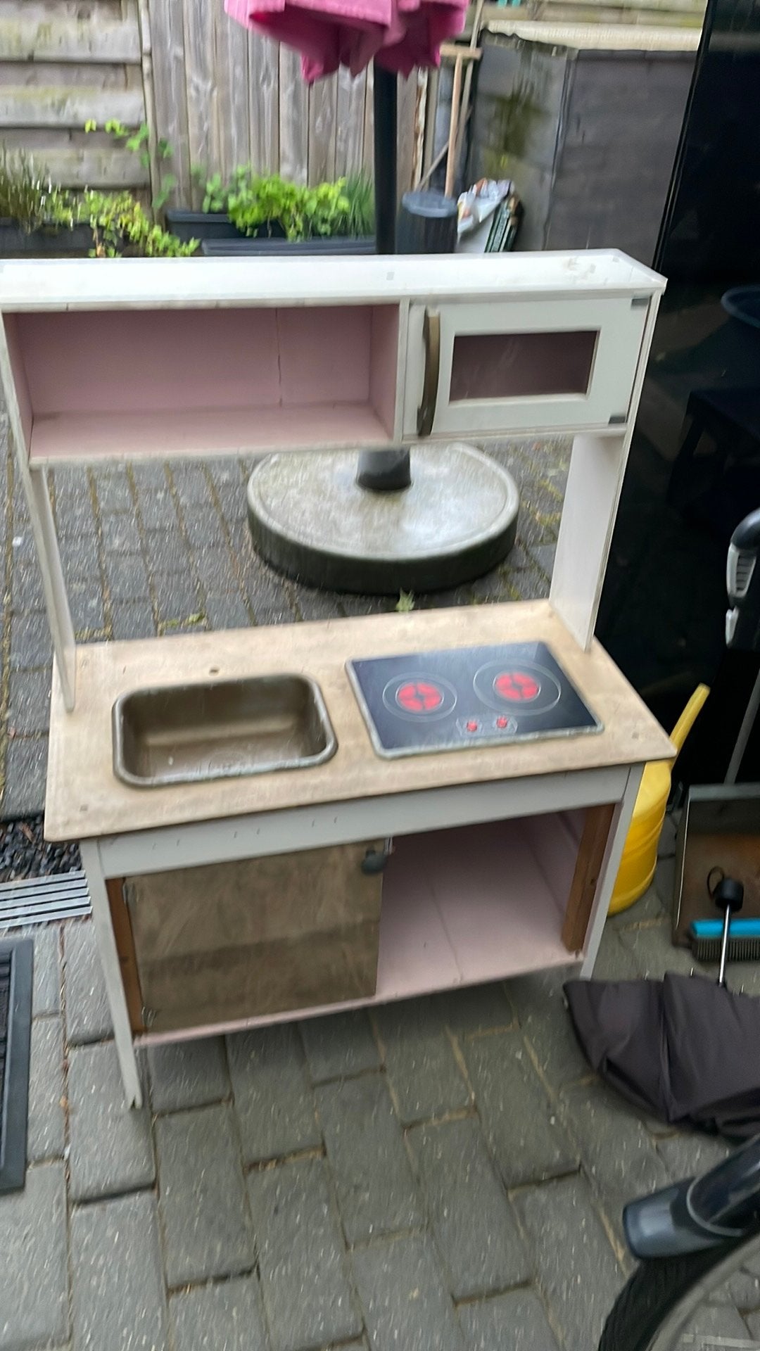 Speelkeukentje, Ophalen, Gebruikt