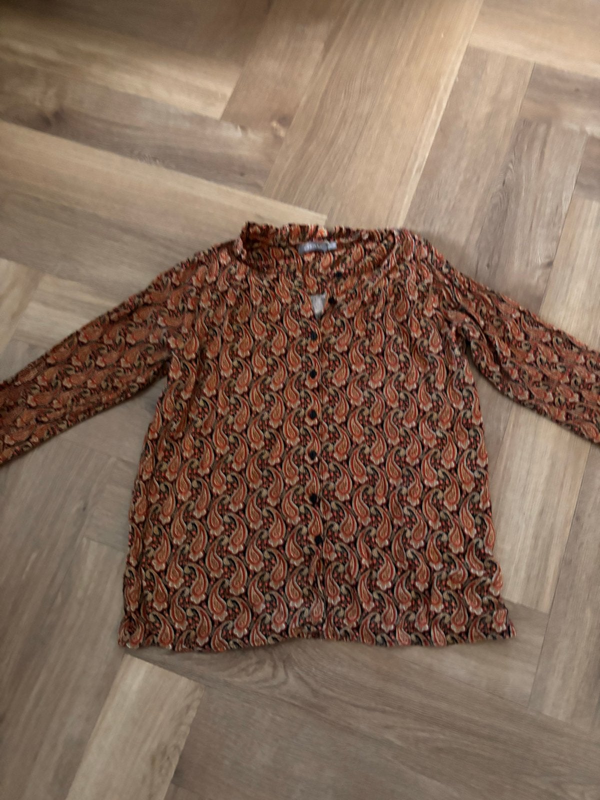 Geisha Blouse met Paisley Print - Maat M/38, Ophalen of Verzenden, Zo goed als nieuw, Maat 38/40 (M), Meerkleurig