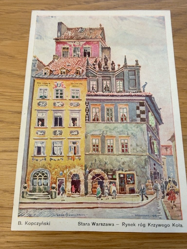 Oude ansichtkaart Warschau ca. 1931 B. Kopczyński Polen, Verzenden, 1920 tot 1940, Ongelopen, Overig Europa
