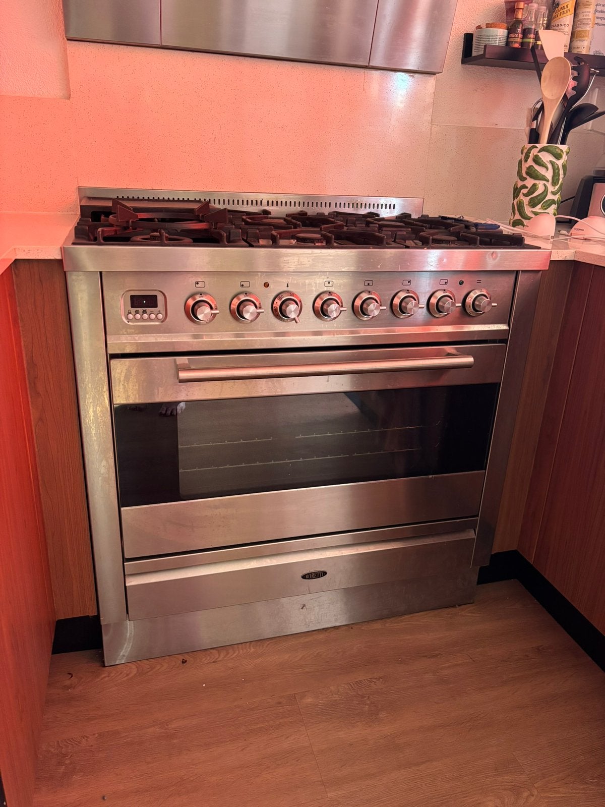Boretti gasfornuis, Witgoed en Apparatuur, Ophalen, Gebruikt, 60 cm of meer, Gas