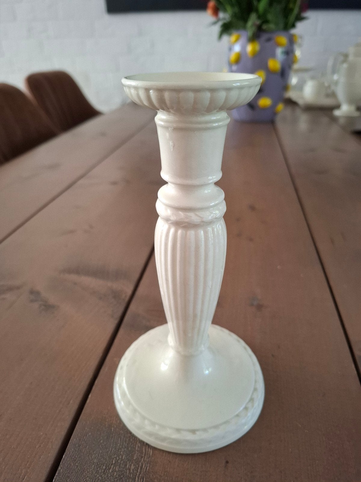 Wedgwood Etruria Barlaston kandelaar, Nieuw, Ophalen of Verzenden, 20 cm, Overige merken