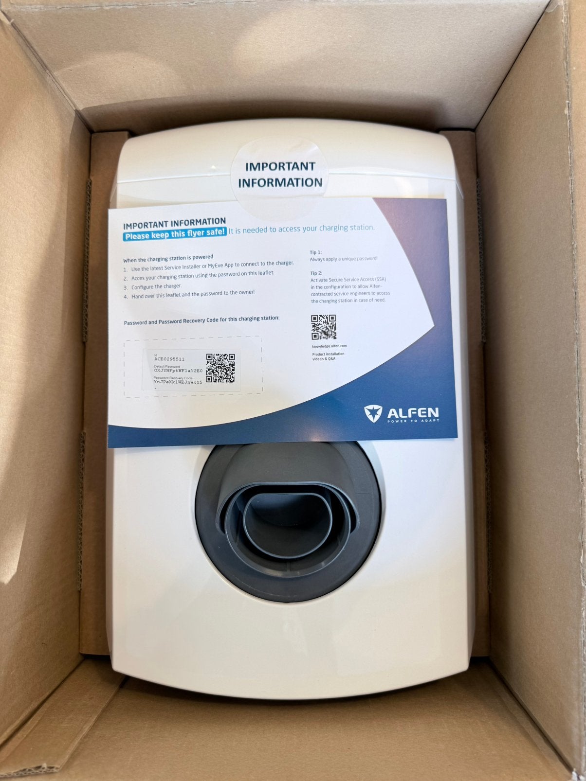 Alfen Single S-line gloednieuw geschikt voor ERE vergoeding, Auto diversen, Laadpalen, Ophalen of Verzenden, Nieuw, Laadpaal