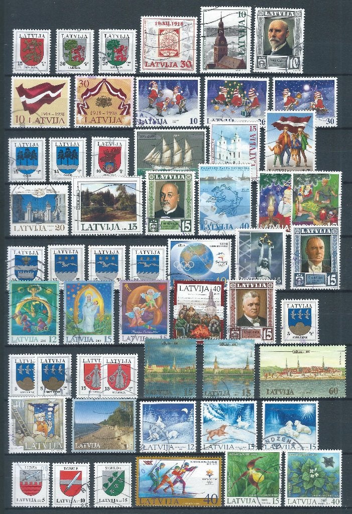 C744 - kaveltje modern Letland (gestempeld), Ophalen of Verzenden, Overige landen, Gestempeld