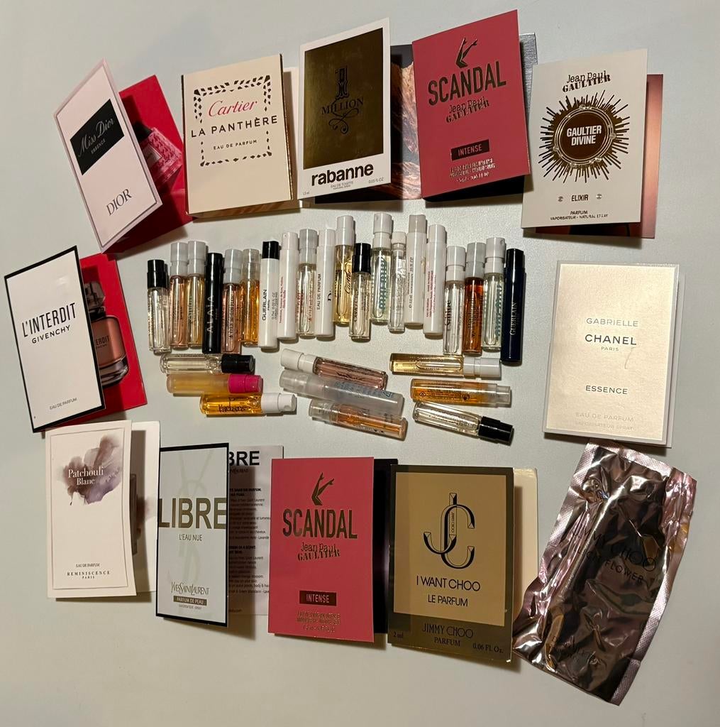 Parfum Sample Set #4 - Jimmy Choo Armani YSL Givenchy, Verzenden, Zo goed als nieuw