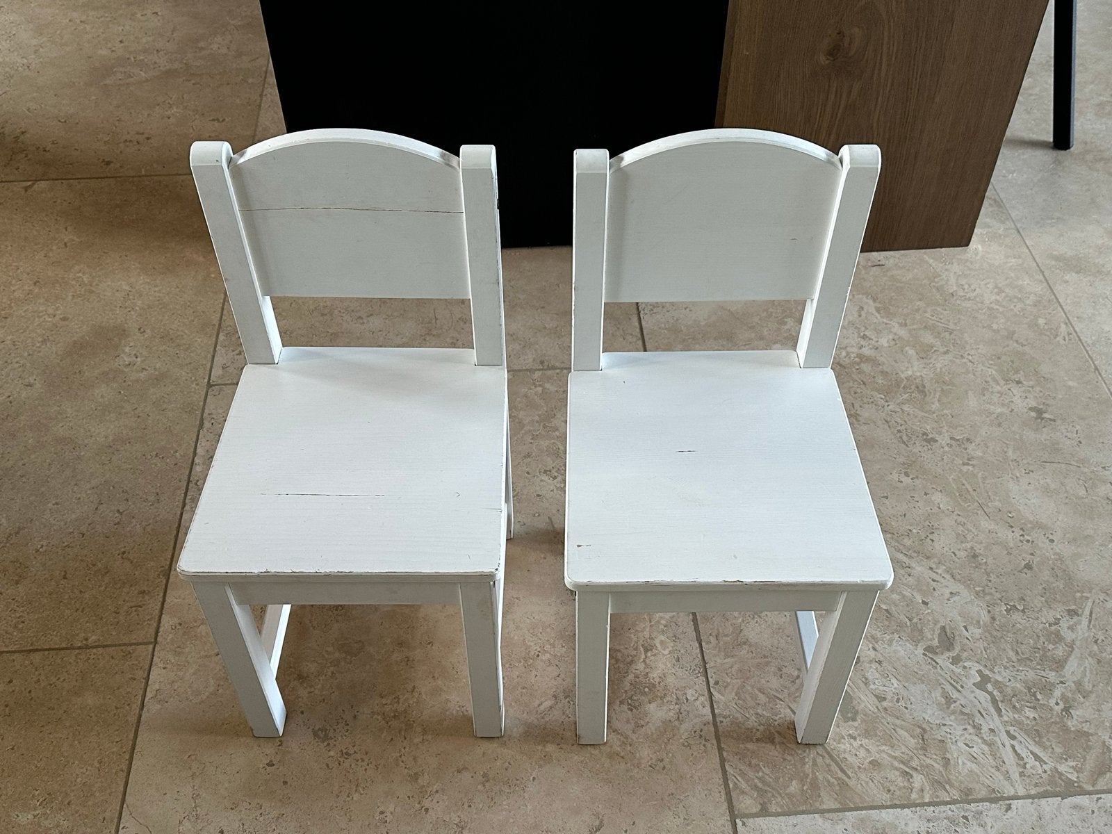 2 witte kinderstoeltjes (Sundvik IKEA), Ophalen, Gebruikt, Stoel(en)