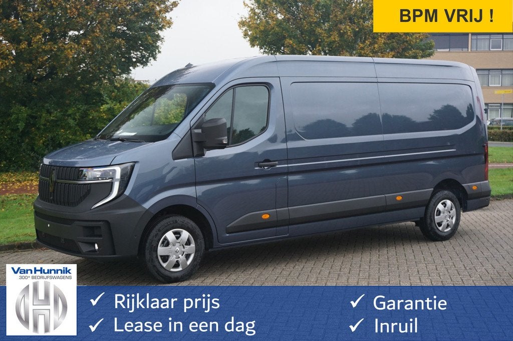 Renault Master T35 2.0 170PK Extra L3H2 10" R-Link scherm, C, Auto's, Bestelauto's, Bedrijf, Te koop, ABS, Airbags, Alarm, Android Auto