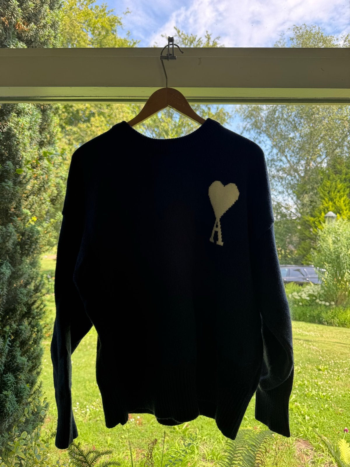 Ami Paris Trui Blauw Maat M, Kleding | Heren, Truien en Vesten, Ophalen of Verzenden, Gedragen, Maat 48/50 (M), Blauw
