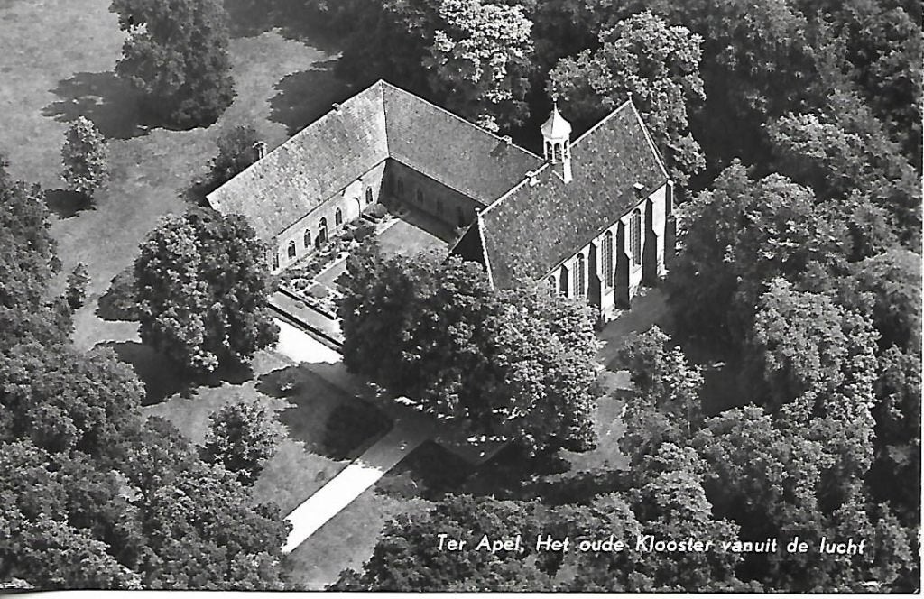 Ter Apel- -Klooster vanuit de lucht., Verzenden, 1960 tot 1980, Ongelopen, Groningen