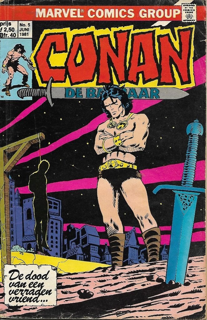 Conan de Barbaar 5 - De dood van een verraden vriend, Eén comic, Ophalen of Verzenden, Gelezen, Amerika