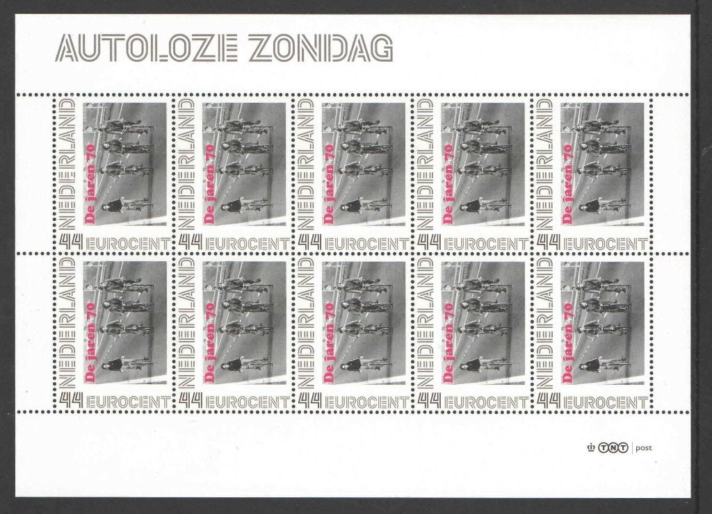 Nostalgie op Postzegels Jaren '70: Autoloze Zondag, Ophalen of Verzenden, Na 1940, Postfris