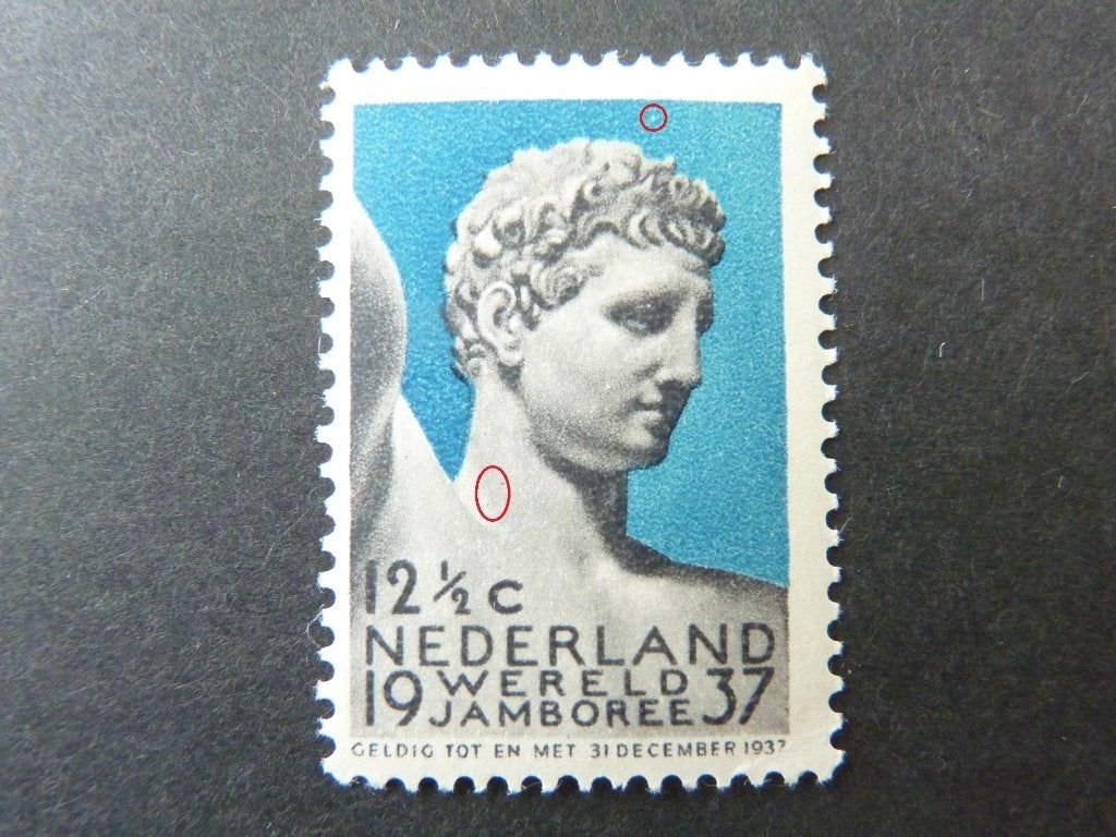 plaatfout 295 , ongebruikt., Ophalen of Verzenden, T/m 1940, Postfris