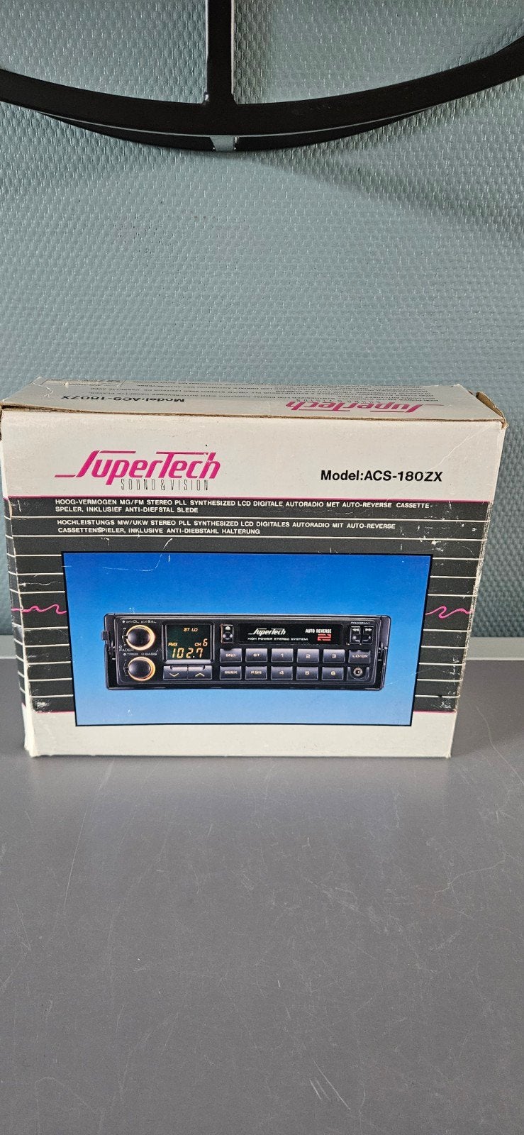 SuperTech ACS-180ZX Autoradio met Cassettespeler, Ophalen of Verzenden, Gebruikt