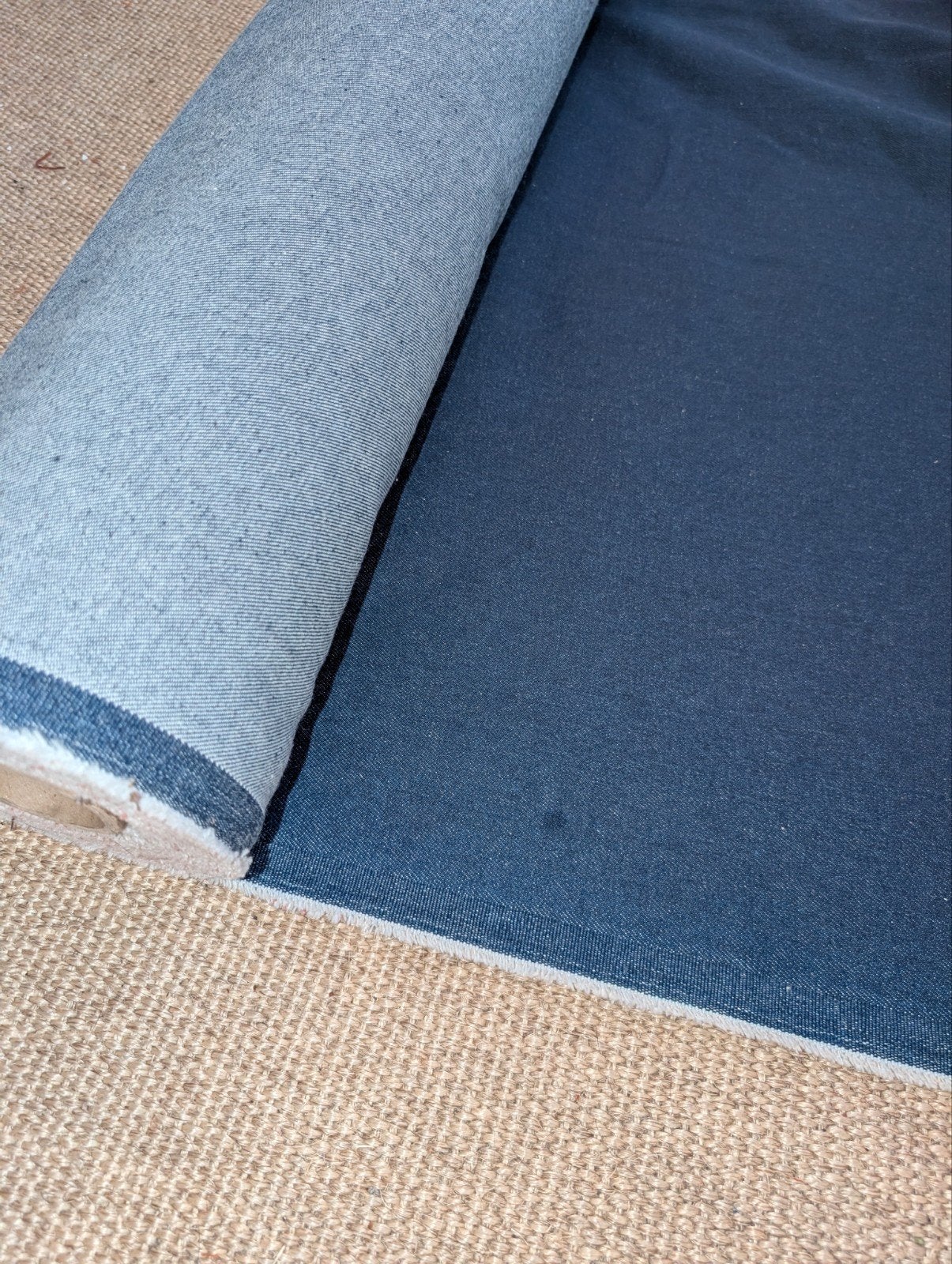 Deadstock denim A: 14oz indigo denim, 2m voor €25, Blauw, 120 cm of meer, 200 cm of meer, Ophalen of Verzenden