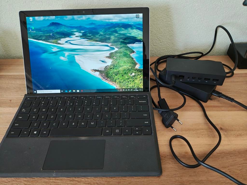 Microsoft Surface Pro 4 i5 4GB RAM 120GB SSD + Dock, Computers en Software, 2 tot 3 Ghz, Qwerty, 10 inch of minder, Met touchscreen