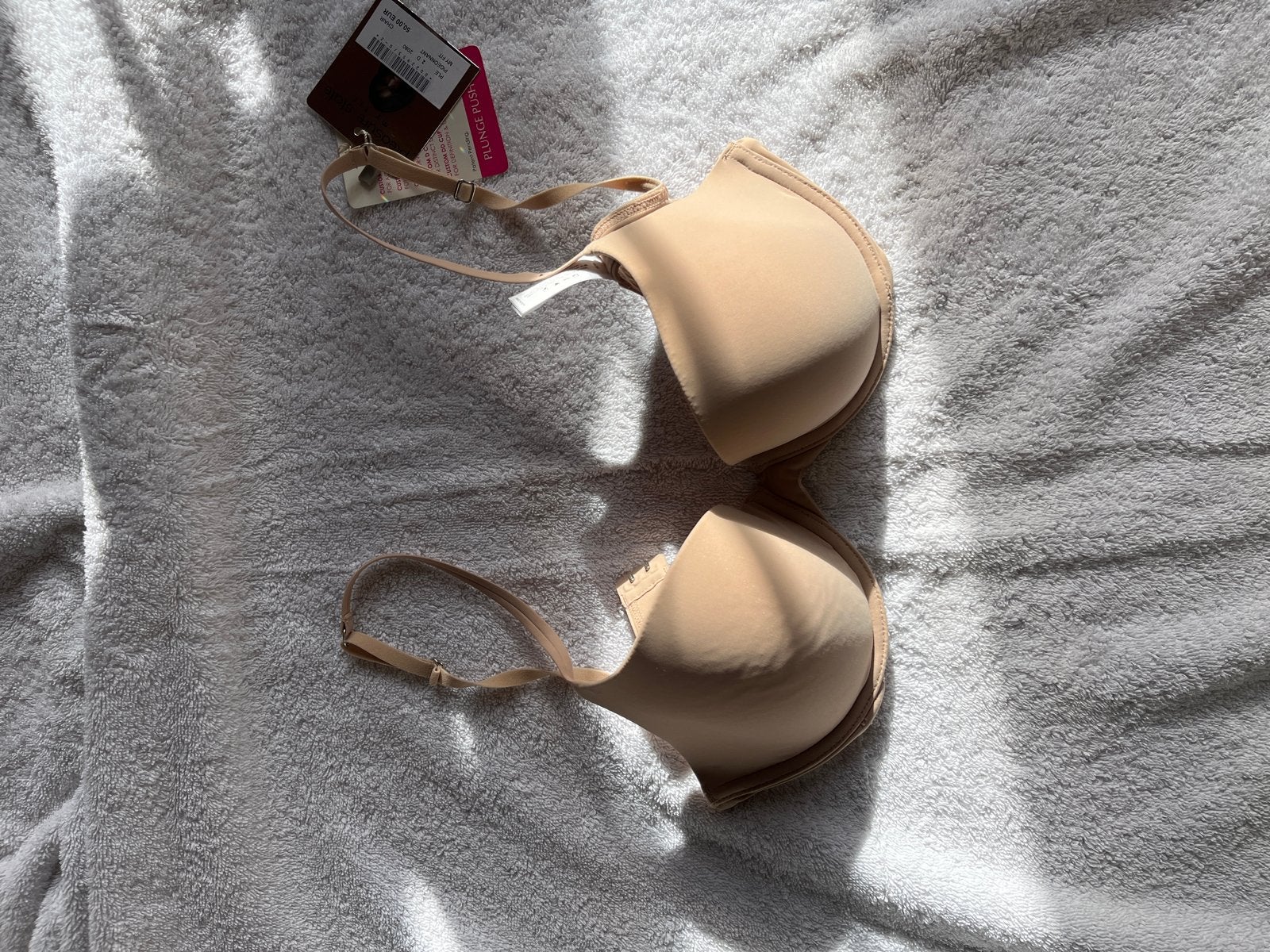 Nieuwe Pleasure State Plunge Push-up 70D BH - Beige, Ophalen of Verzenden, Beige, BH