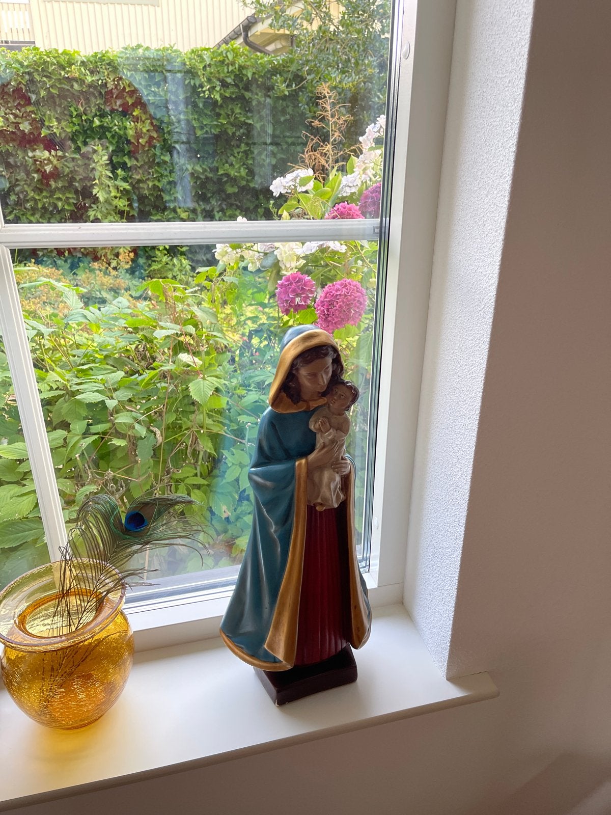 Beeld Maria met Kind - Religieuze Decoratie, Ophalen of Verzenden